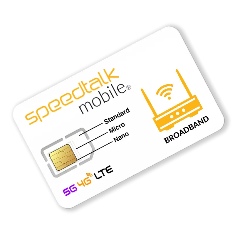 BROADBAND INTERNET SIM CARD SPEEDTALK MOBILE