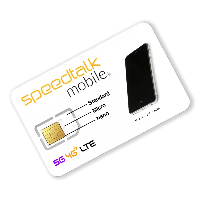 SpeedTalk Mobile Wireless Sim Card For Smart Phones